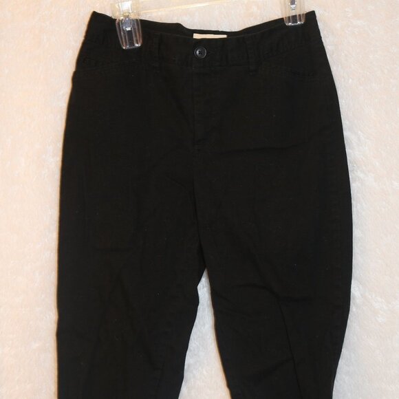 St. John's Bay Pants - St. John's Bay stretch ladies black capri pants 8